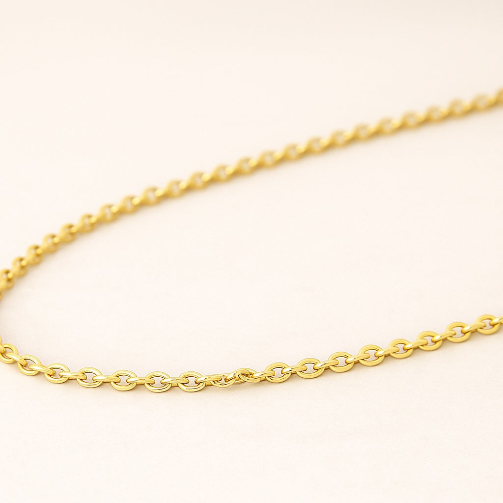 Dainty Chain Necklace 10k Gold