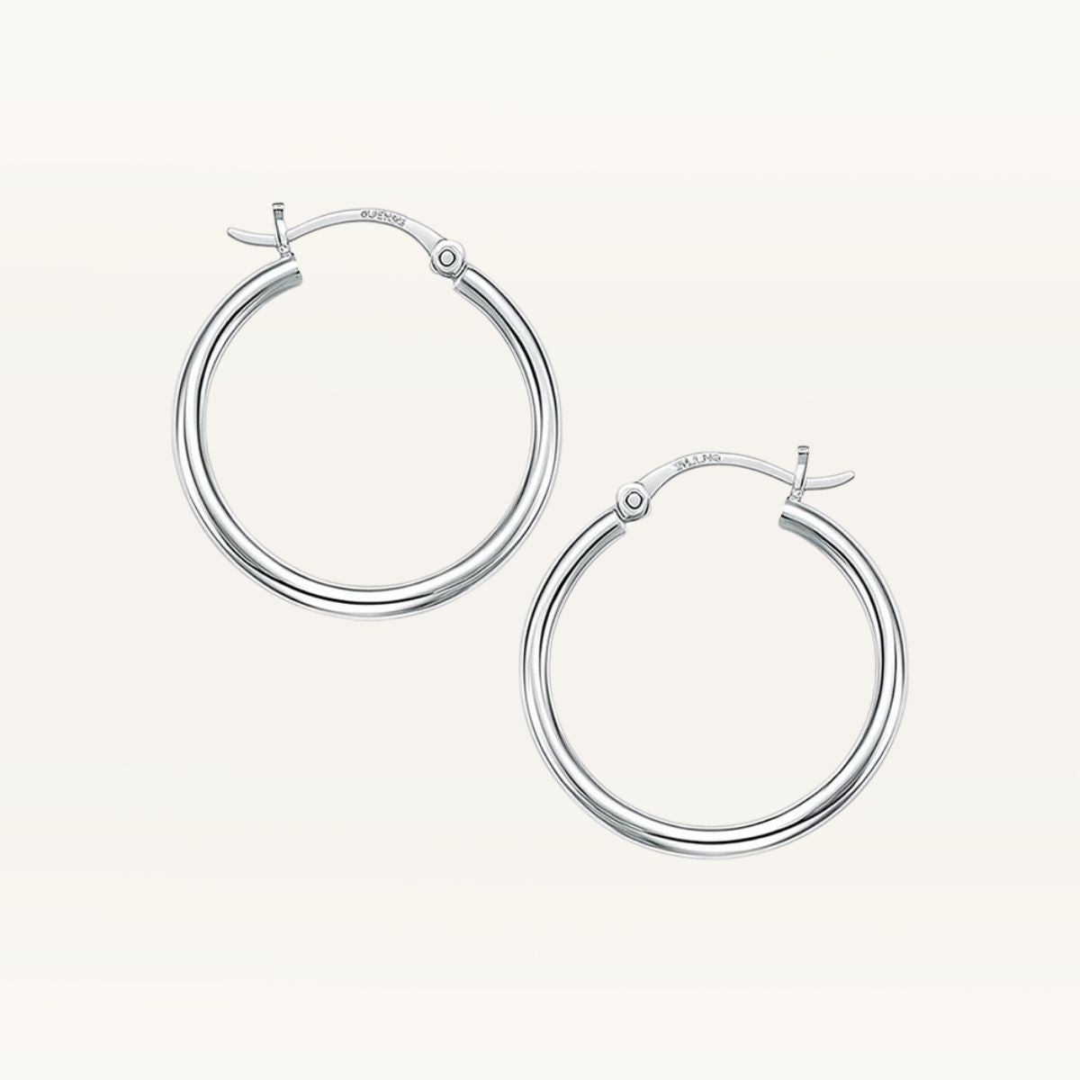 Medium Fine Hoop Earrings