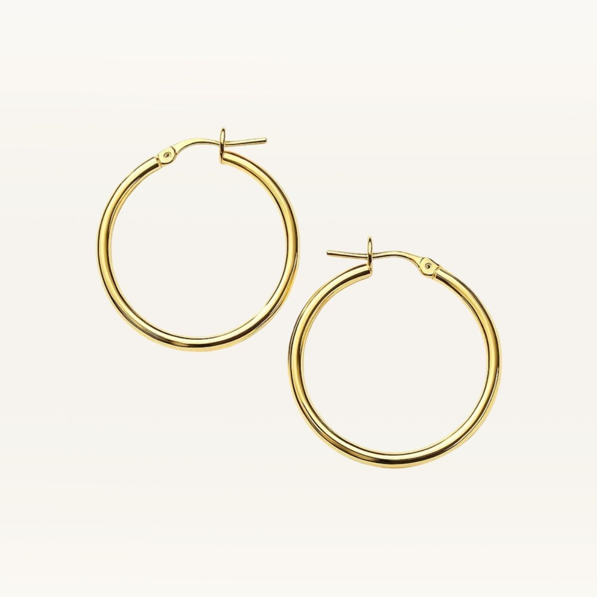 Medium Fine Hoop Earrings