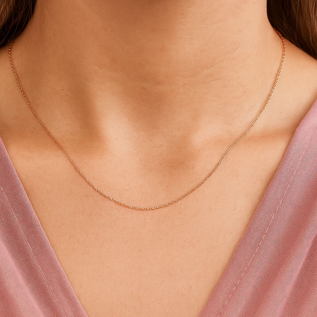 Signature Dainty Chain Necklace 14k Gold
