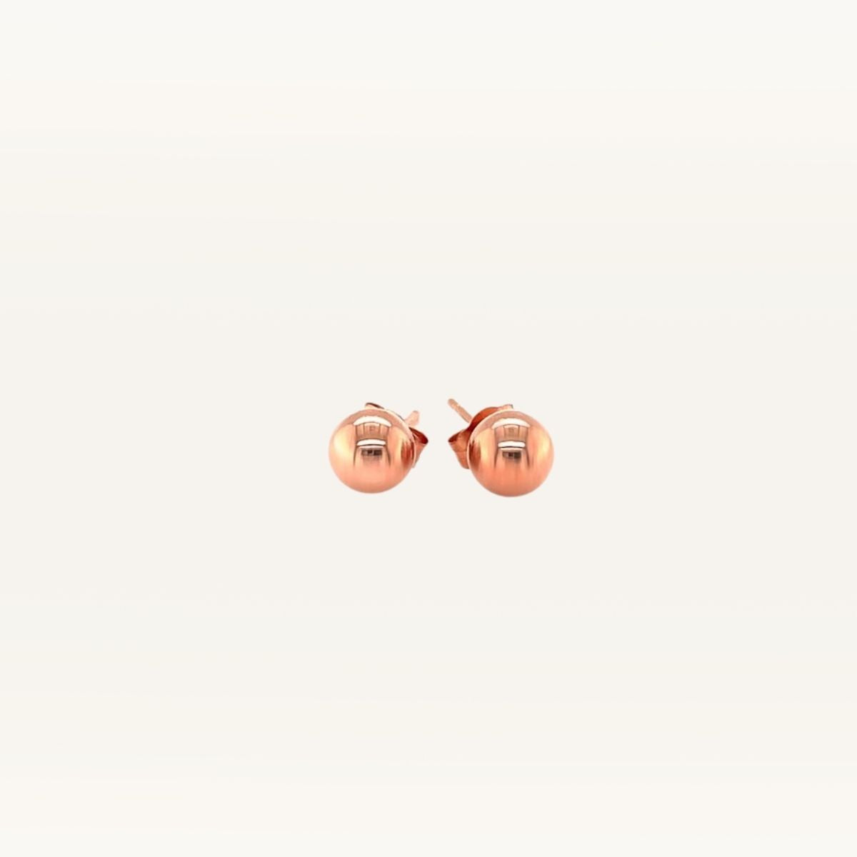 Small Round Stud Earrings 14k