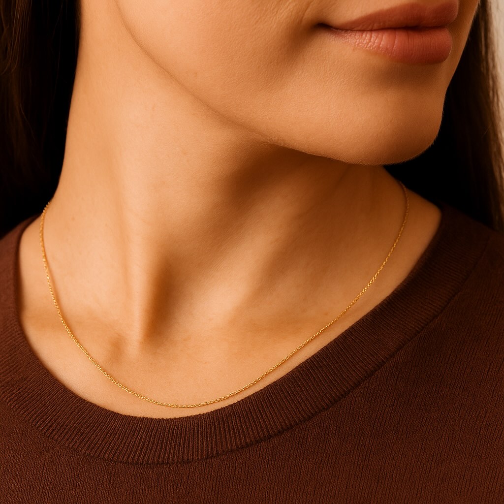 Dainty Chain Necklace 14k Gold