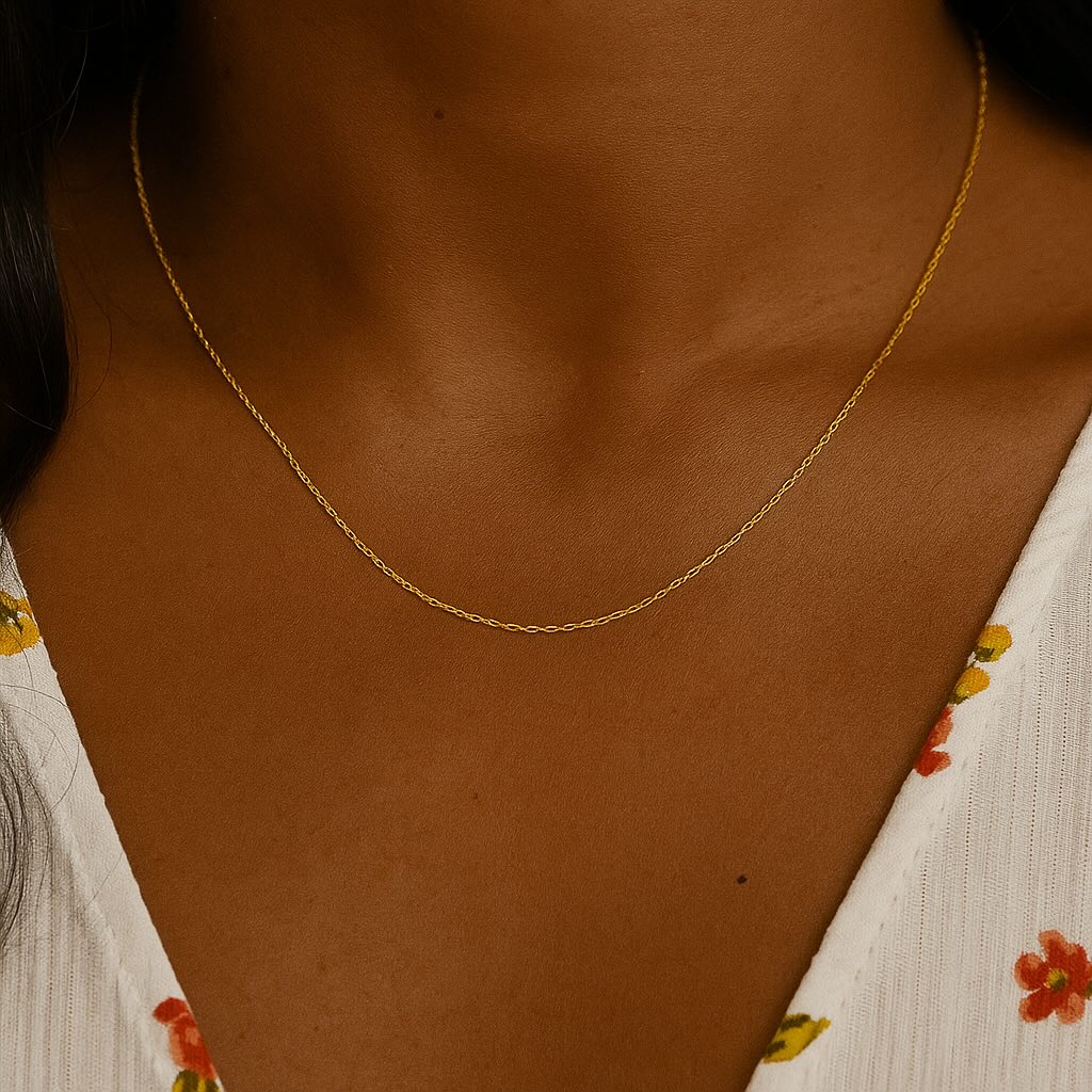 Signature Dainty Chain Necklace 14k Gold