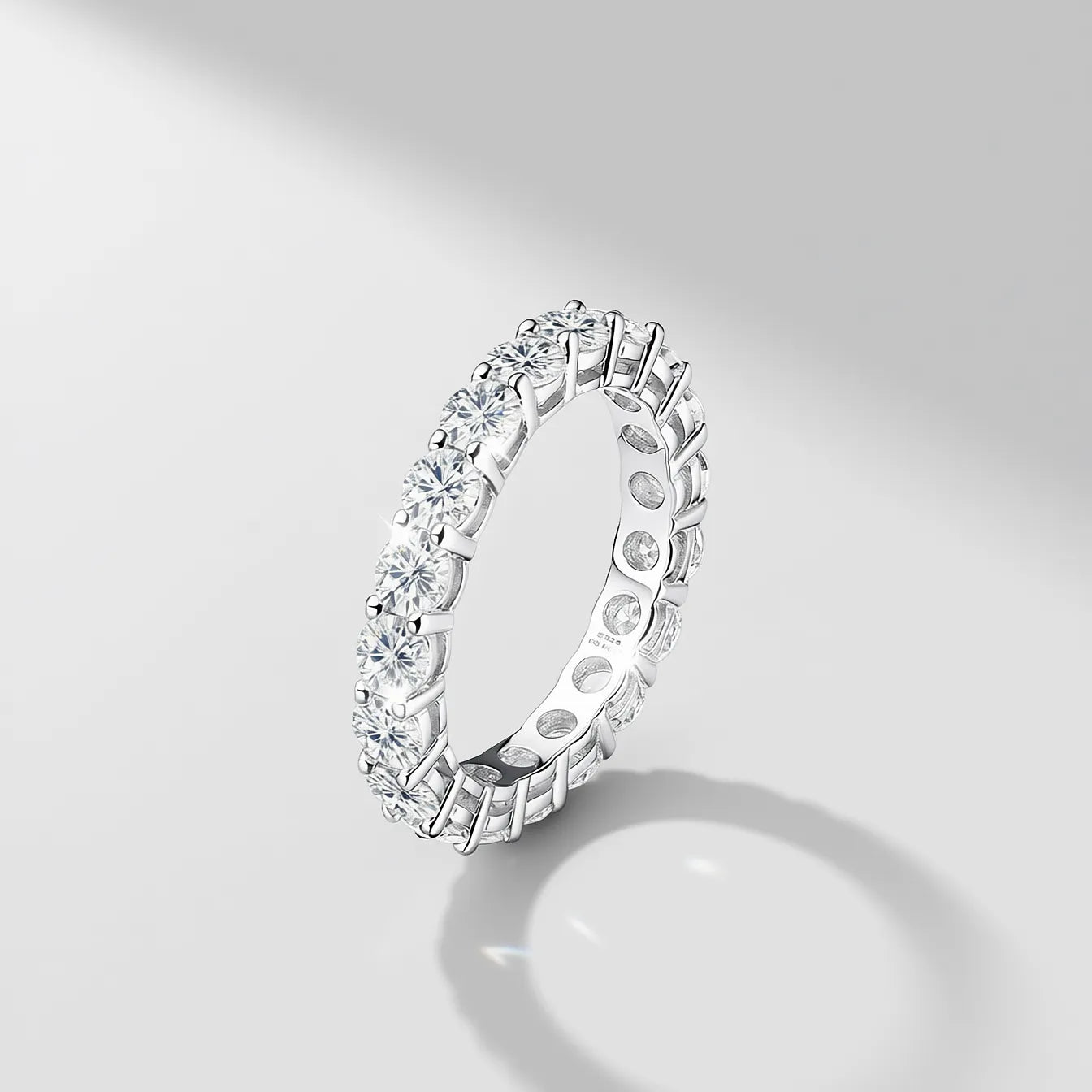 "Alessia" Moissanite Eternity Ring