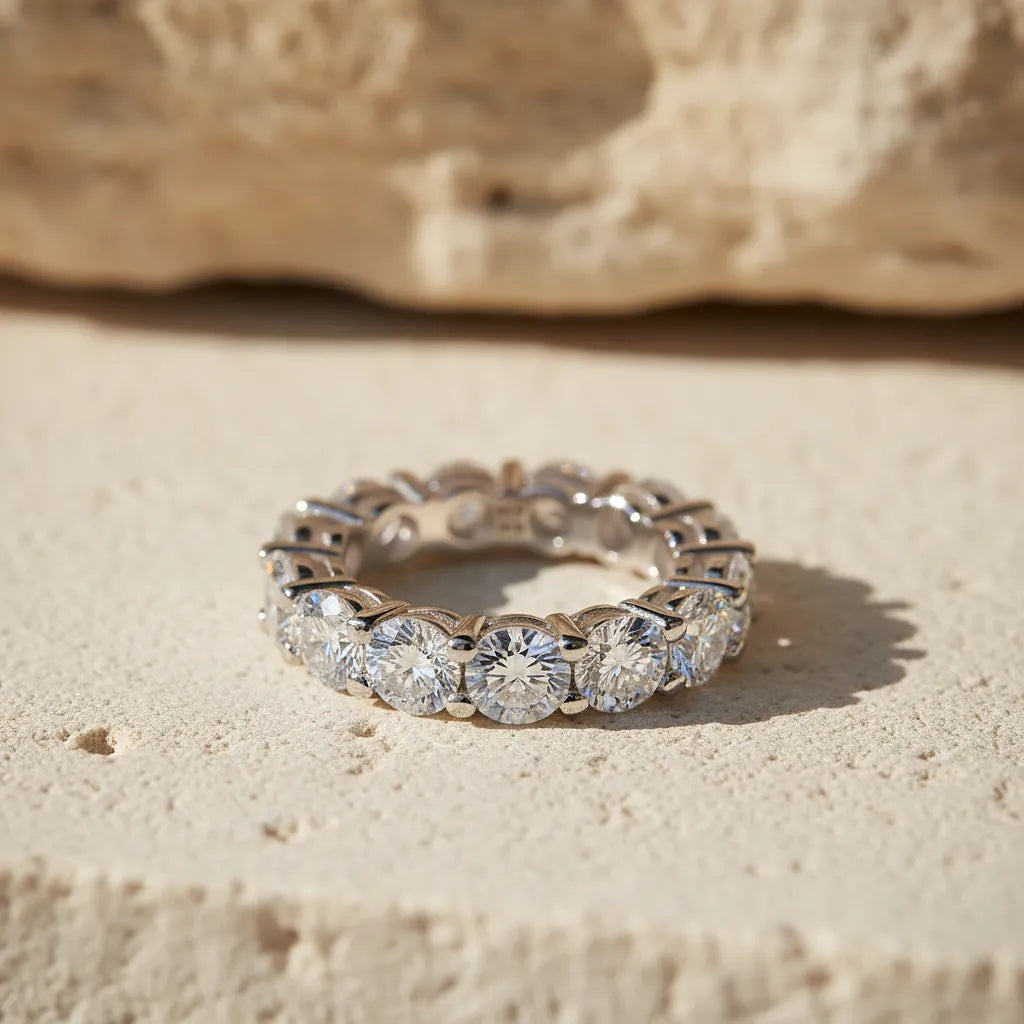 "Alessia" Moissanite Eternity Ring