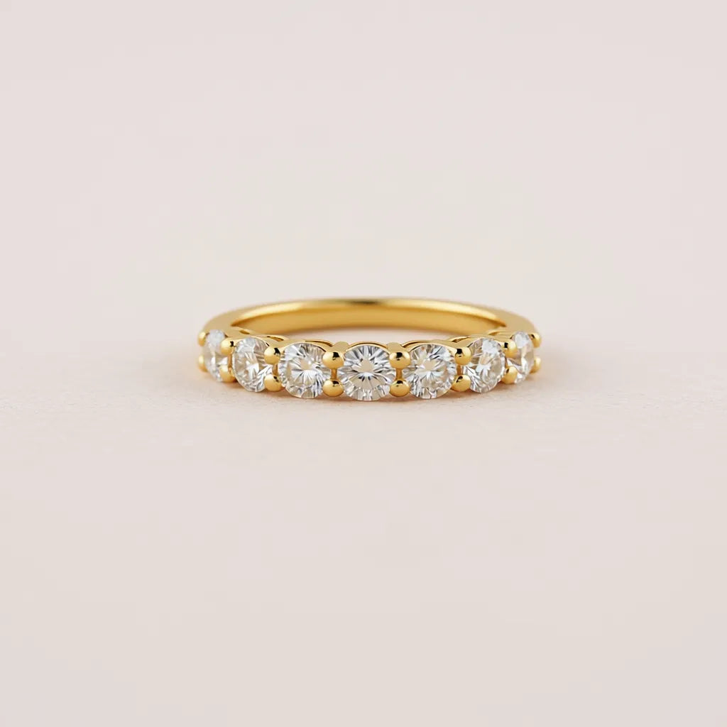 "Aurelia" Gold Moissanite Ring