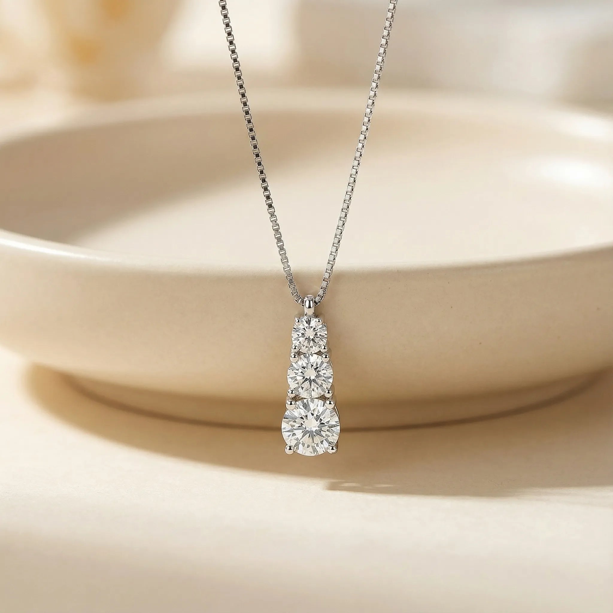 "Ayla" Moissanite Pendant Necklace