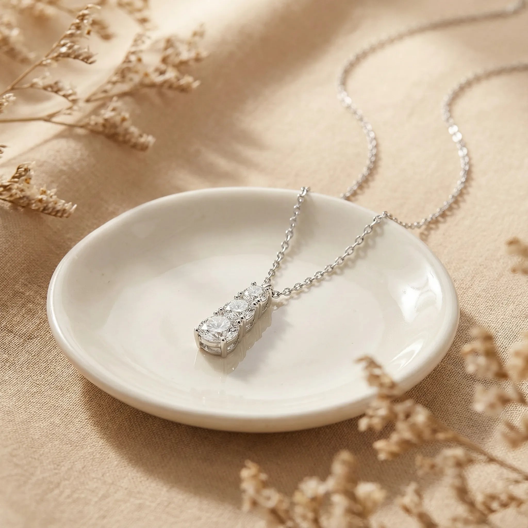 "Ayla" Moissanite Pendant Necklace