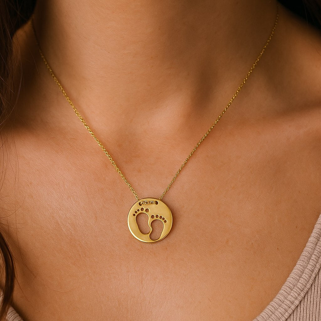 Baby Footprints Necklace