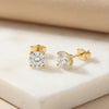 "Caterina" Moissanite Stud Earrings