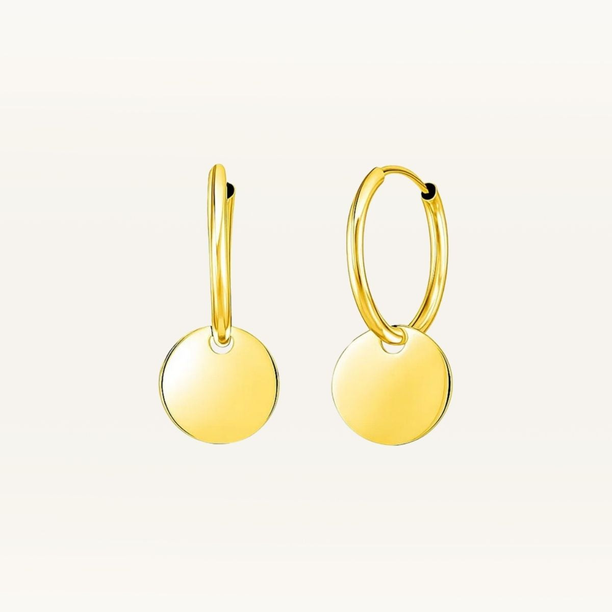 Circle Drops Hoop Earrings