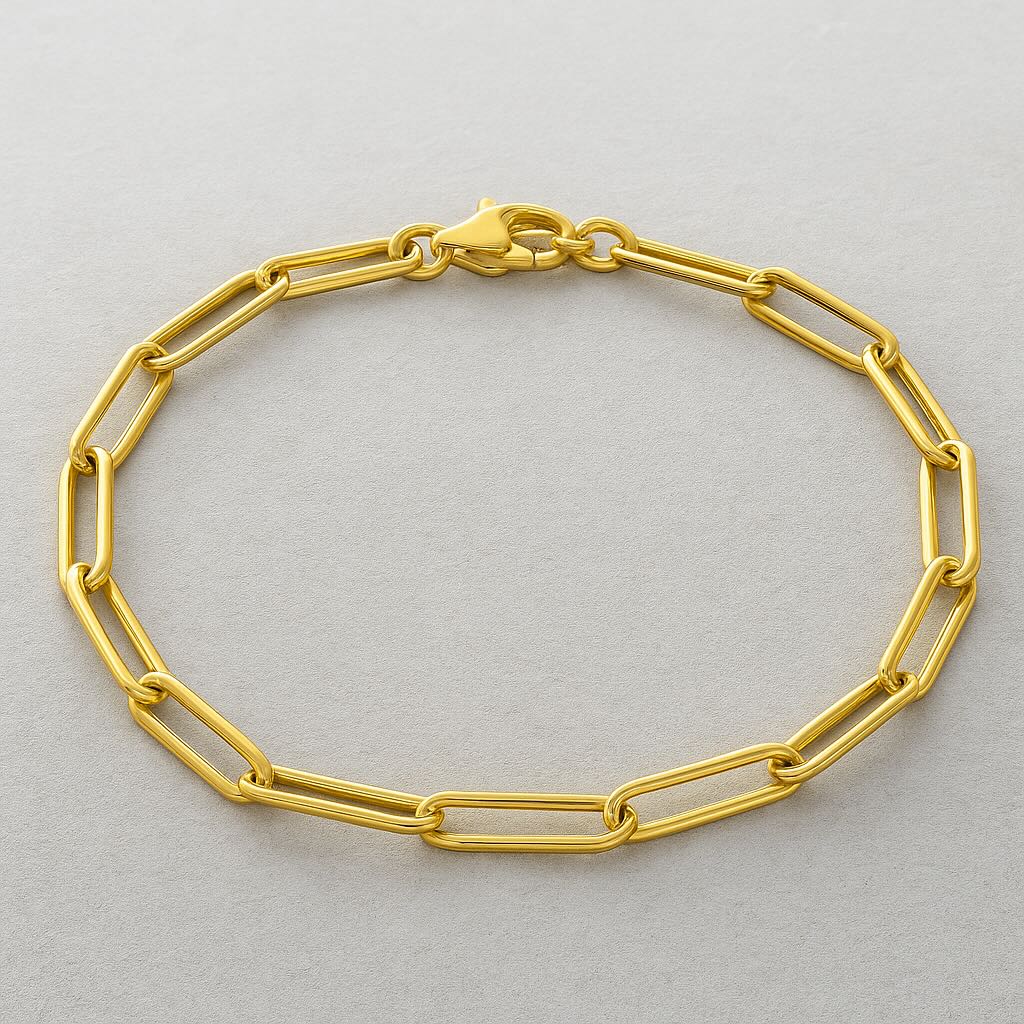 Classic Paperclip Chain Bracelet