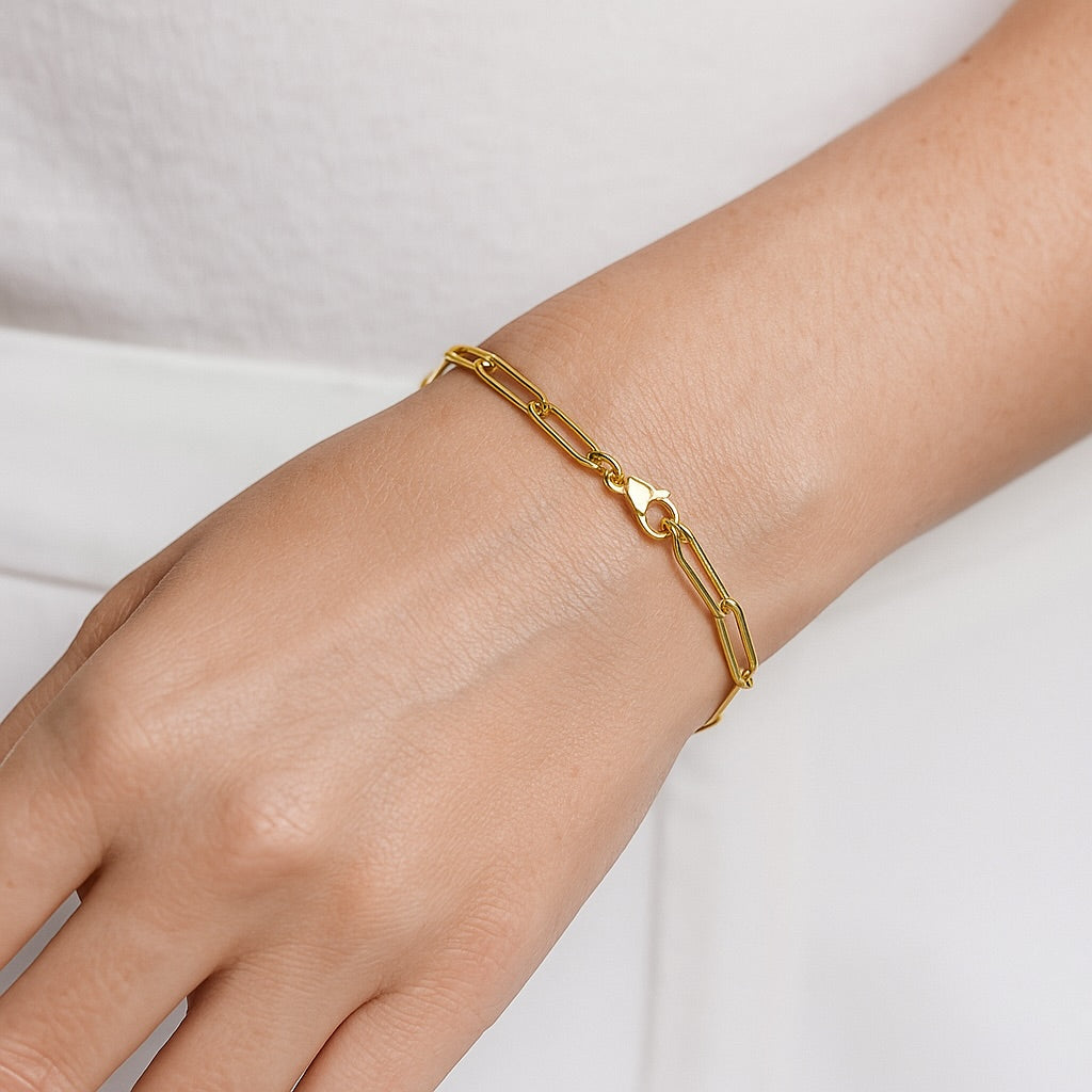 Classic Paperclip Chain Bracelet