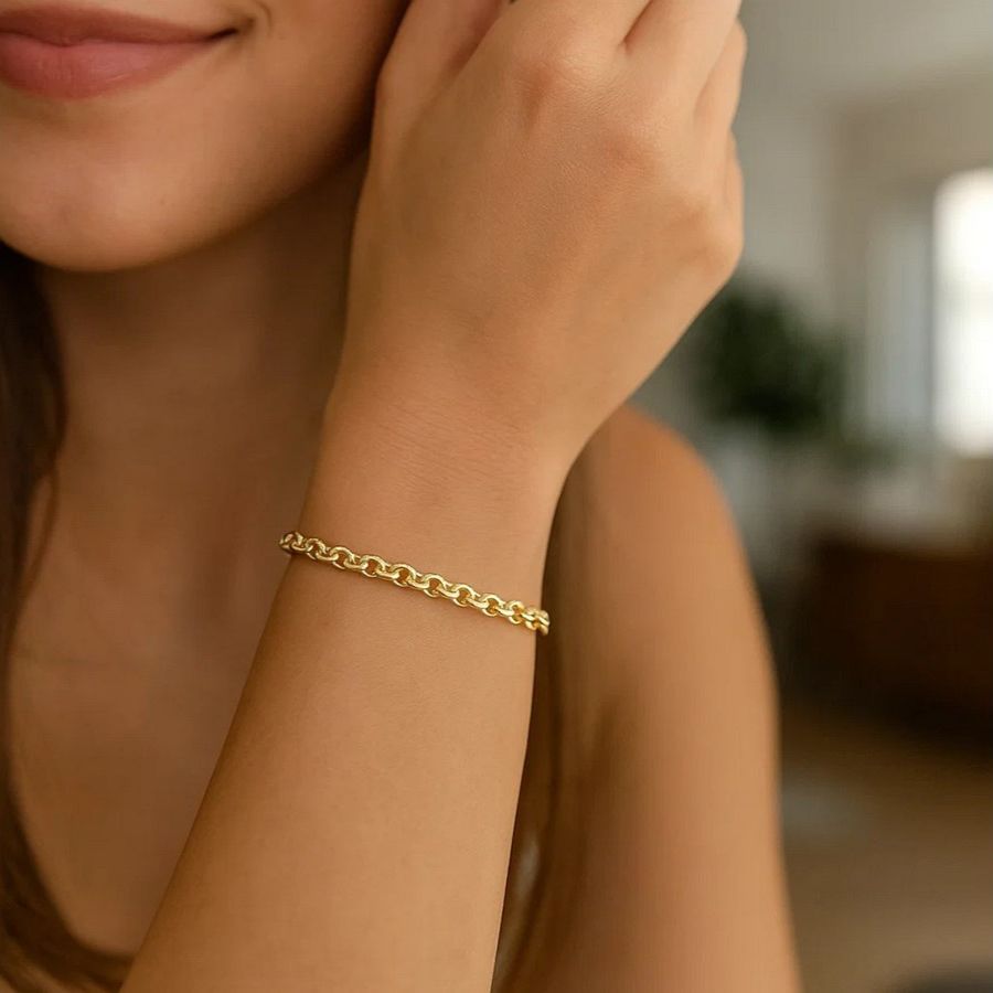 Classic Rolo Chain Bracelet