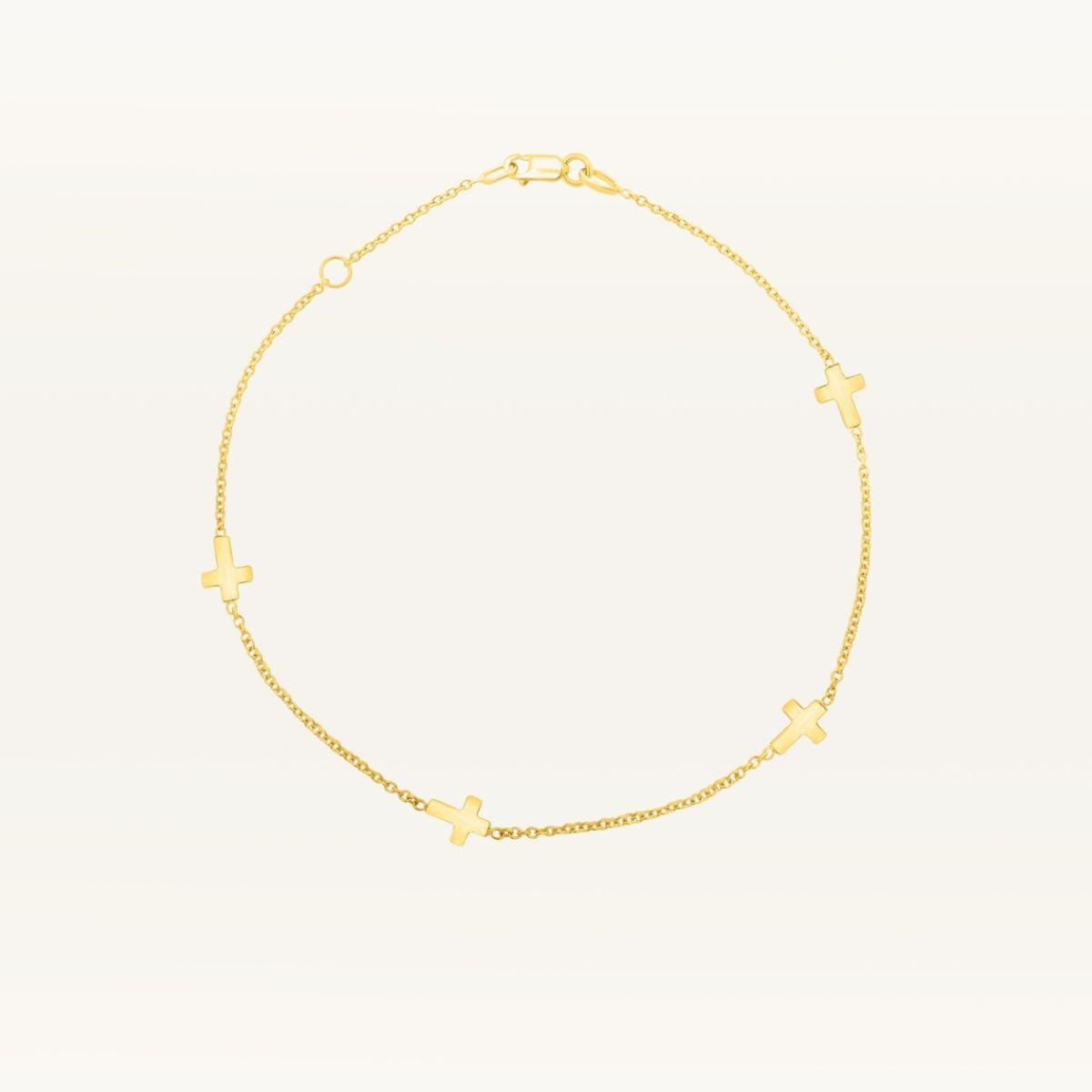 Cross Station Anklet