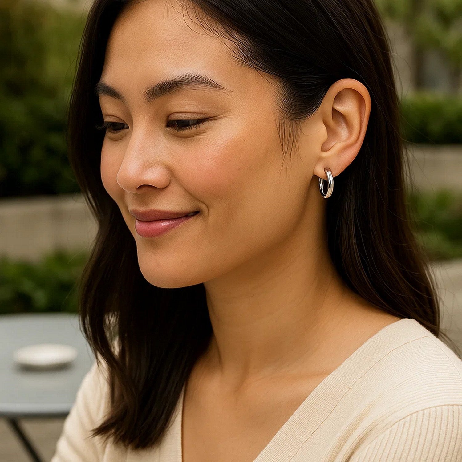 Small Hoop Earrings 14k Gold