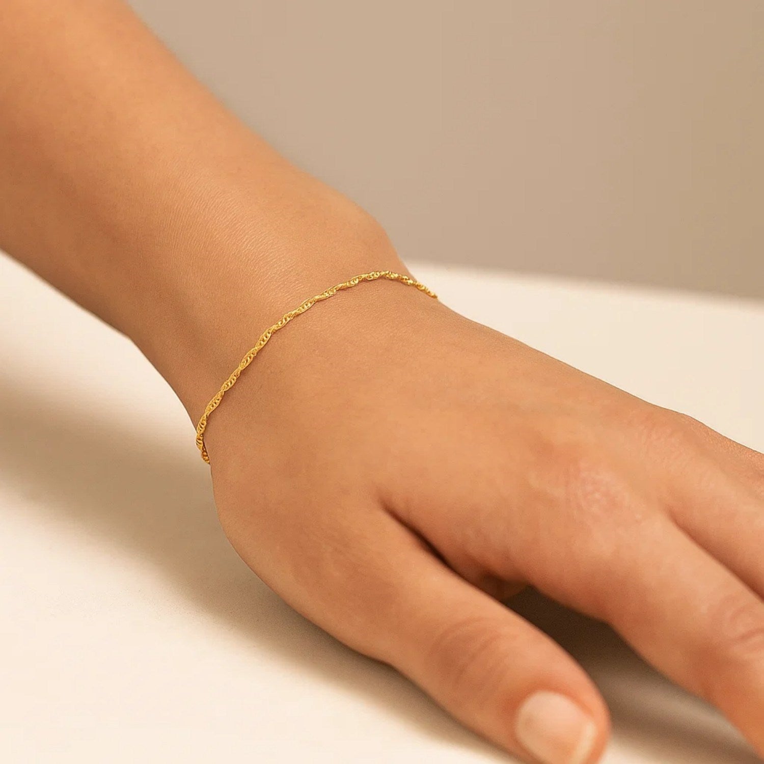 Fine Singapore Chain Bracelet
