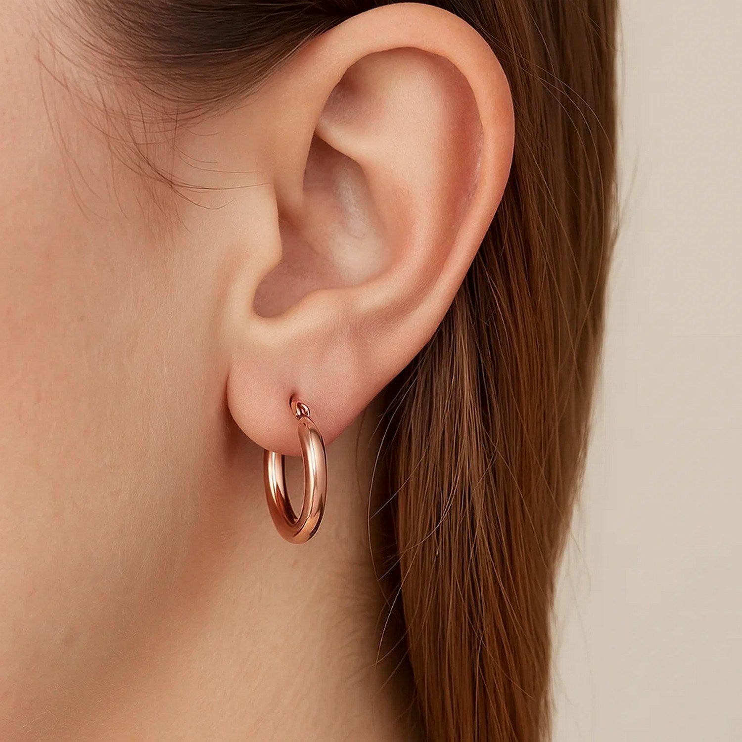 Small Hoop Earrings 14k Gold