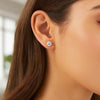 Stone Stud Earrings