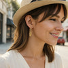 Paperclip Hoop Earrings