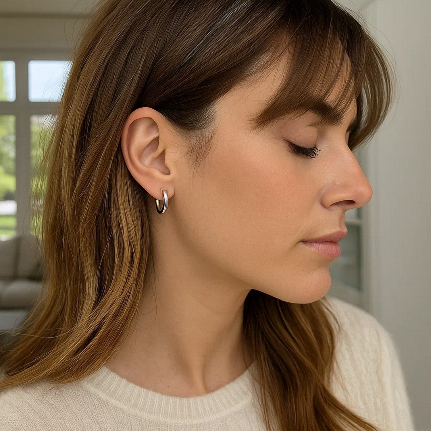 Small Fine Hoop Earrings