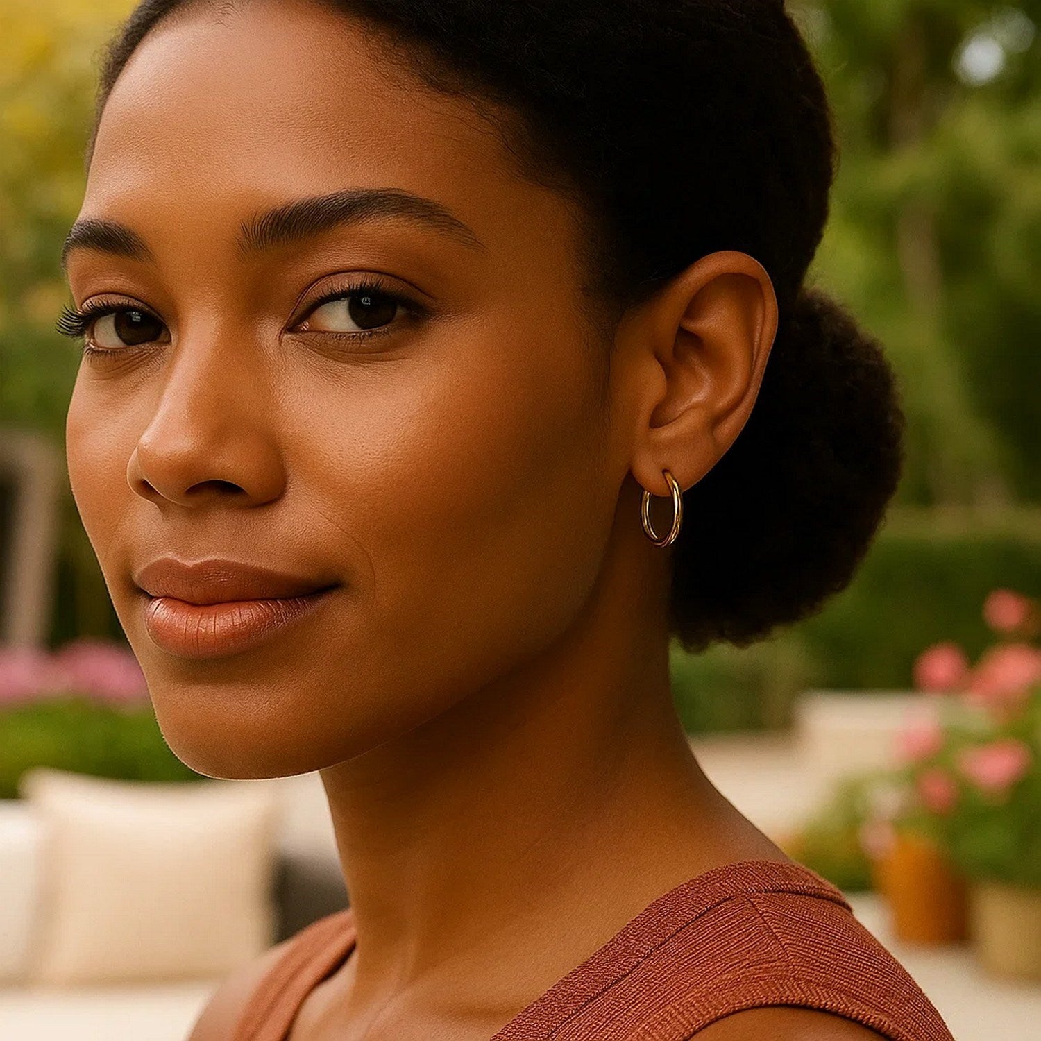 Fine Endless Hoop Earrings