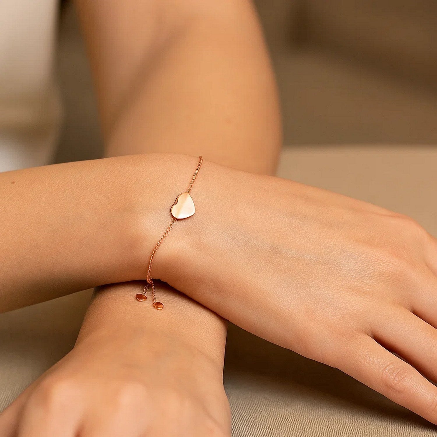Heart Lariat Bracelet