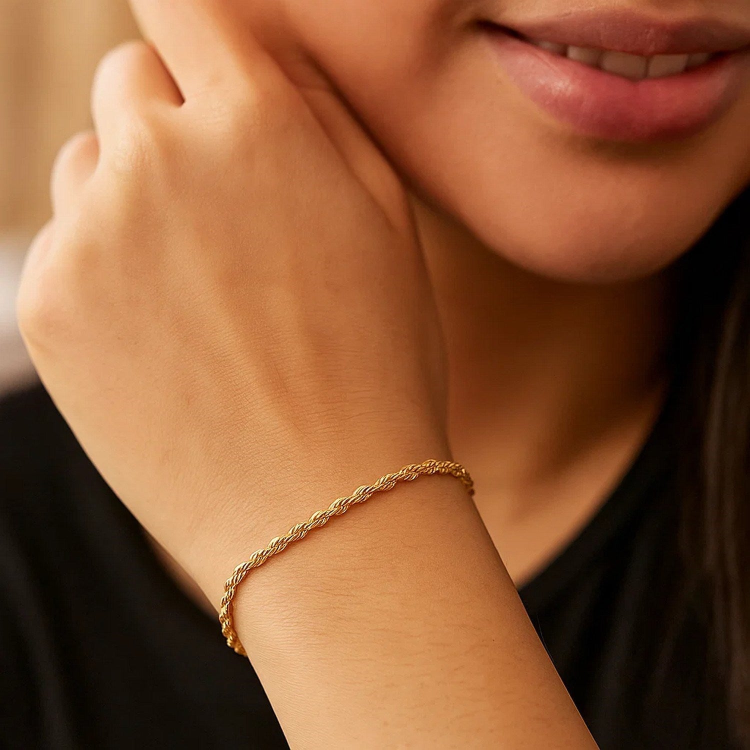 Classic Rope Chain Bracelet