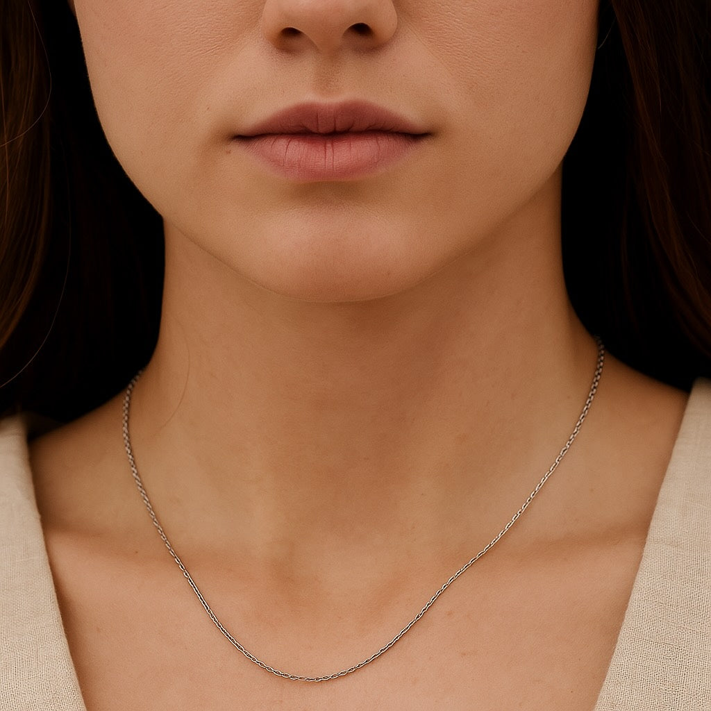Dainty Chain Necklace 10k Gold