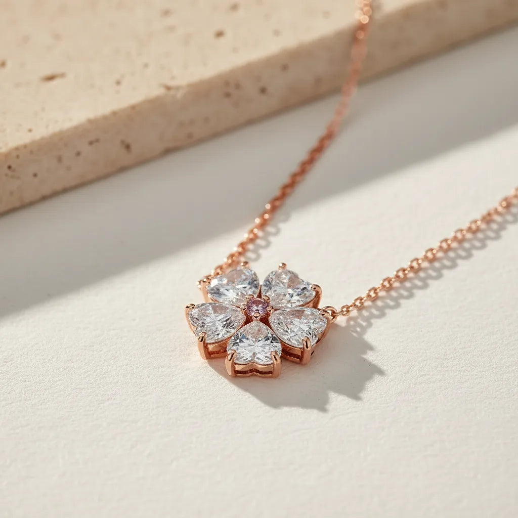 "Elora" Moissanite Pendant Necklace