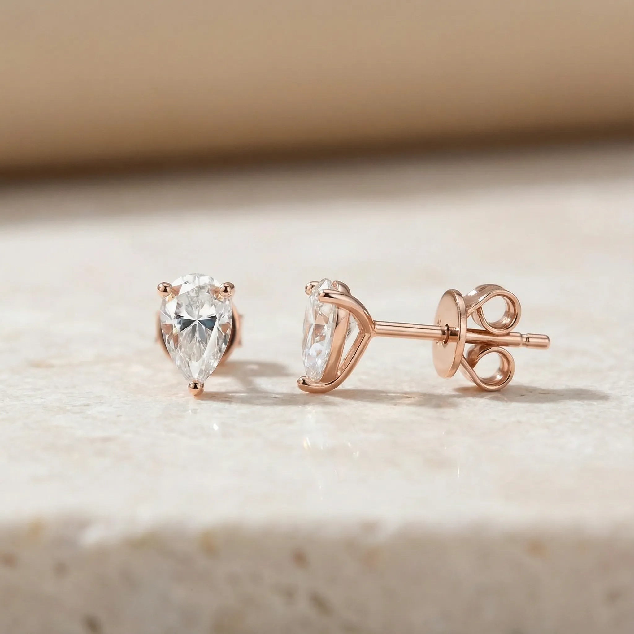 "Evelina" Moissanite Stud Earrings