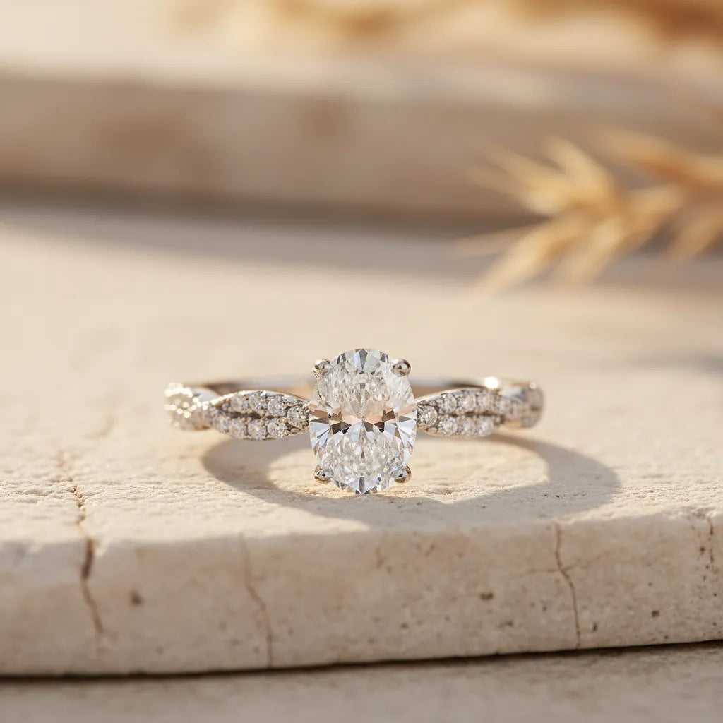 "Freya" Moissanite Ring