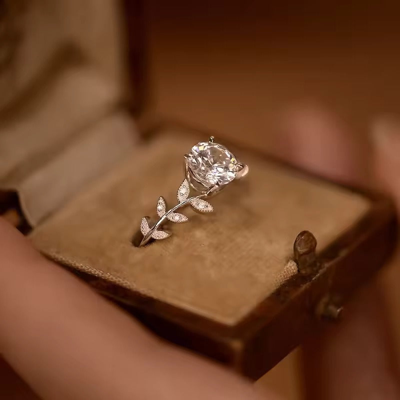 "Hailey Luxe" Moissanite Ring
