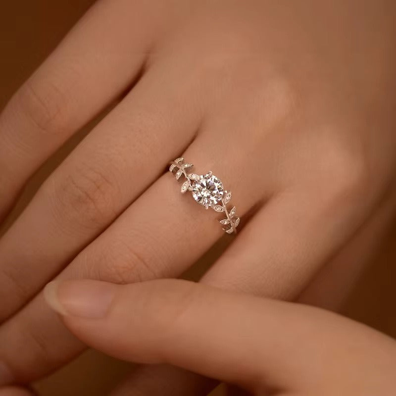 "Hailey Luxe" Moissanite Ring