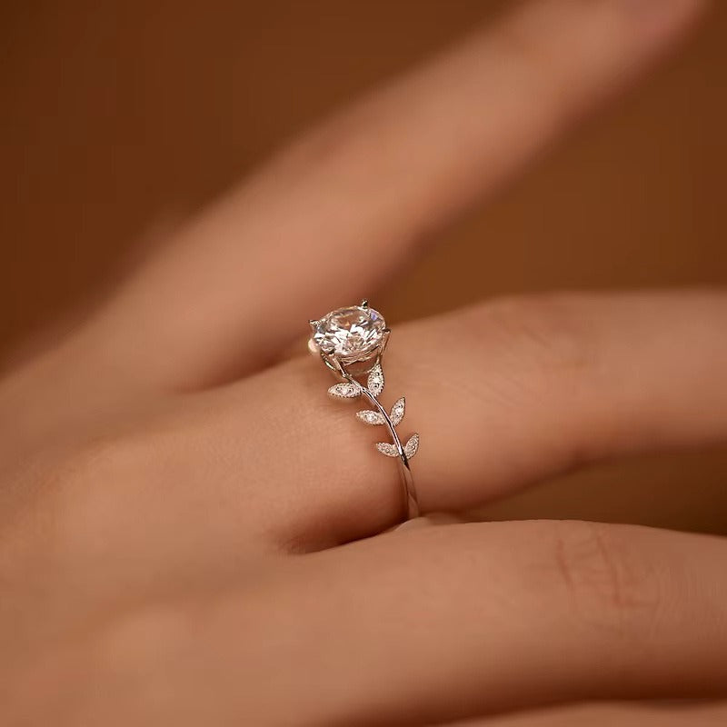 "Hailey Luxe" Moissanite Ring