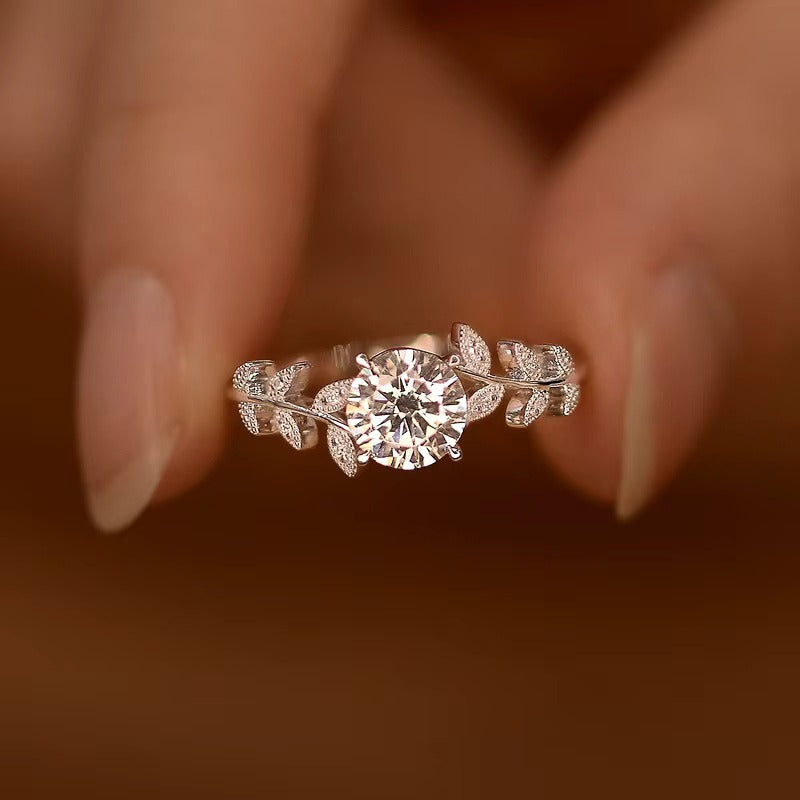 "Hailey Luxe" Moissanite Ring