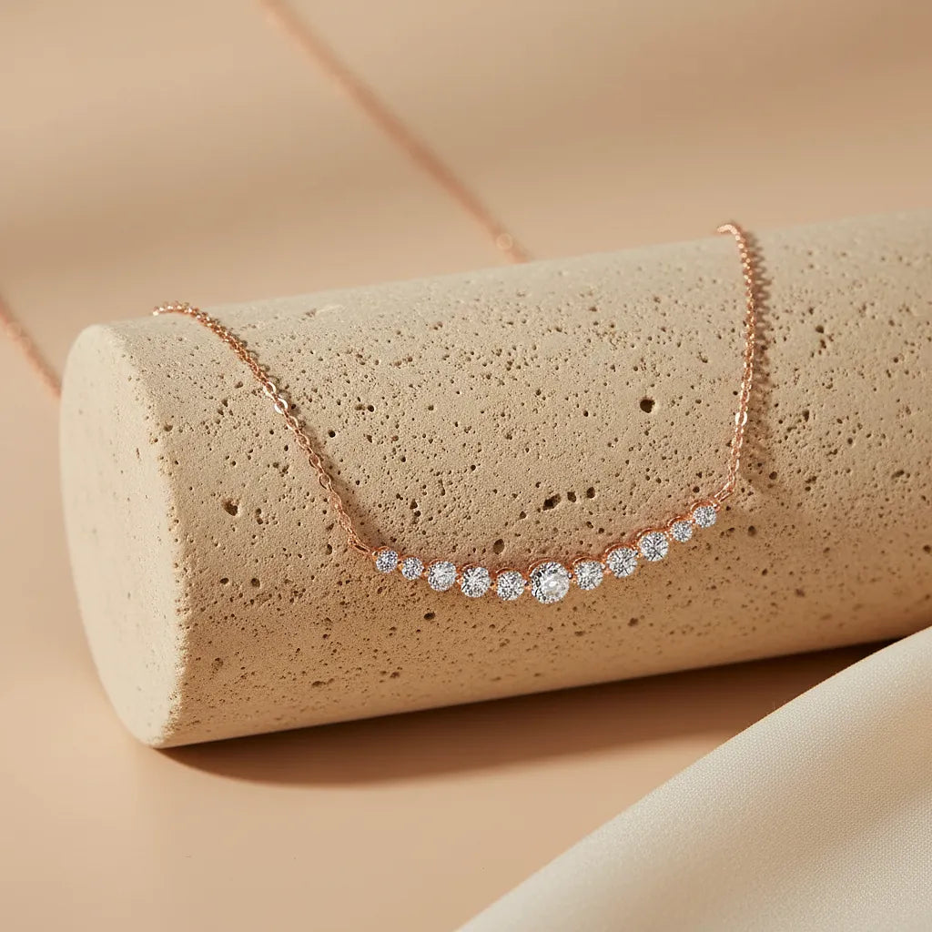 "Helena" Moissanite Pendant Necklace