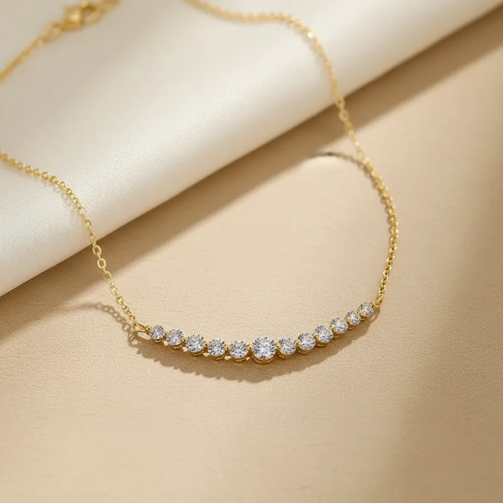 "Helena" Moissanite Pendant Necklace
