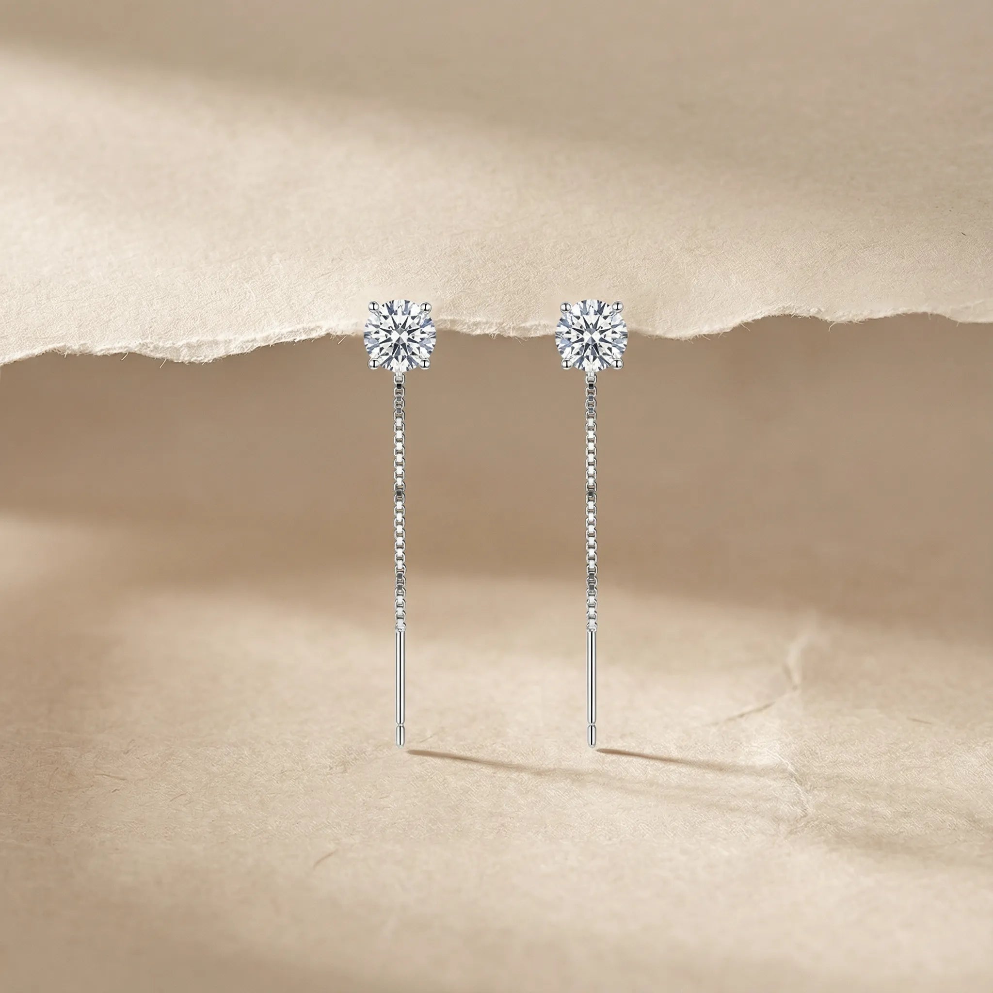 "Joleen" Moissanite Drop Earrings