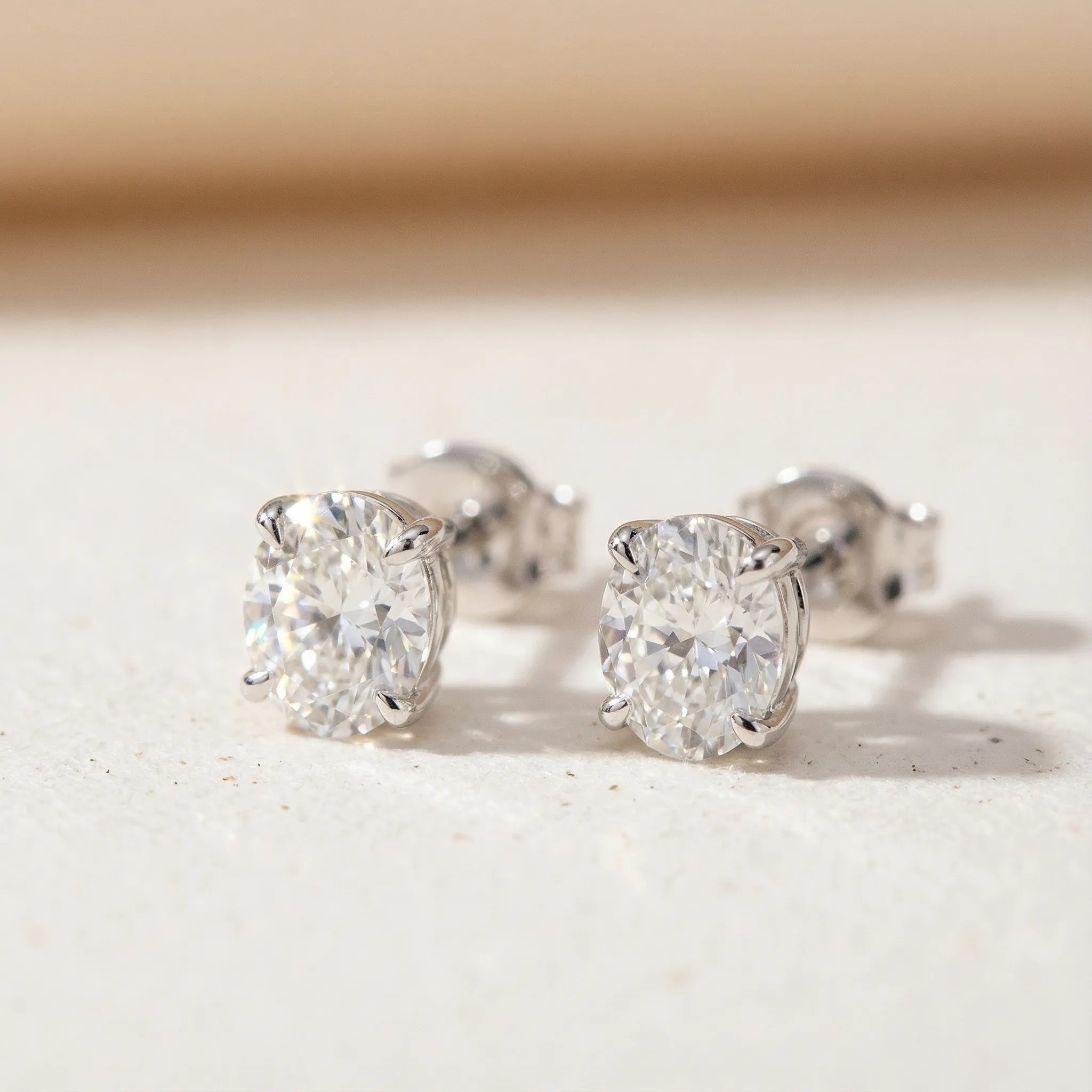 "Jorunn" Moissanite Stud Earrings