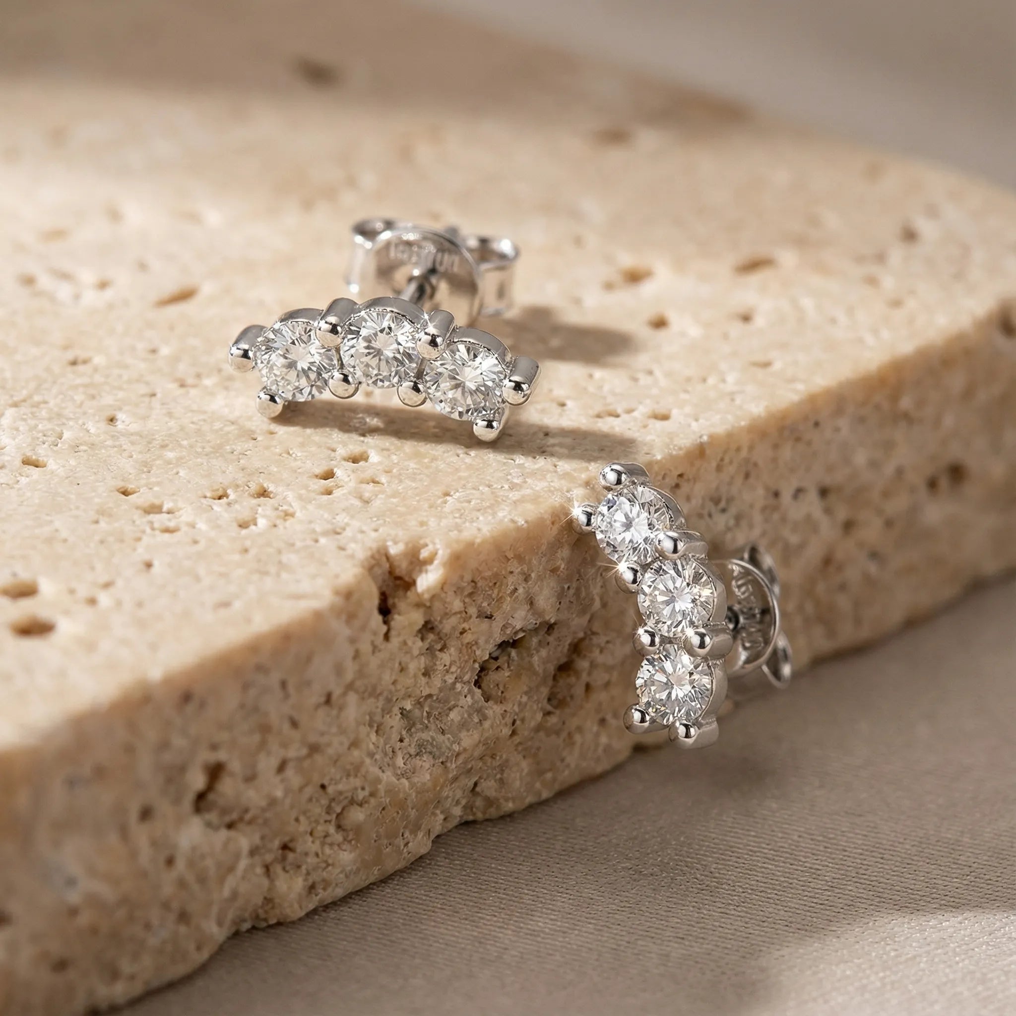 "Kelda" Moissanite Stud Earrings