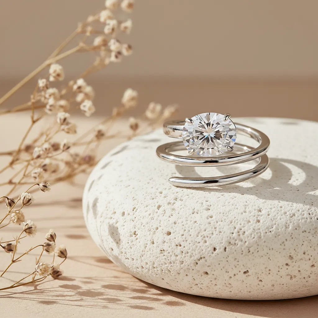 "Kindra" Moissanite Ring