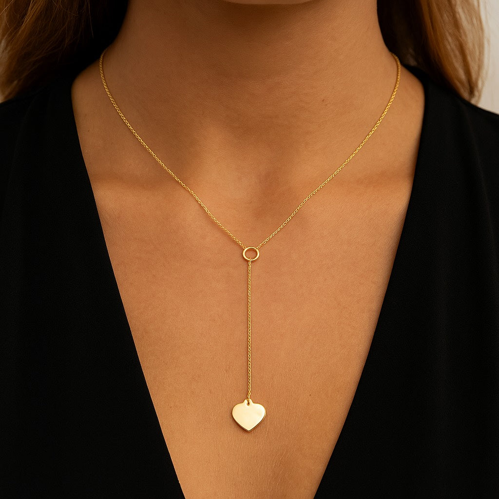 Lariat Heart Necklace