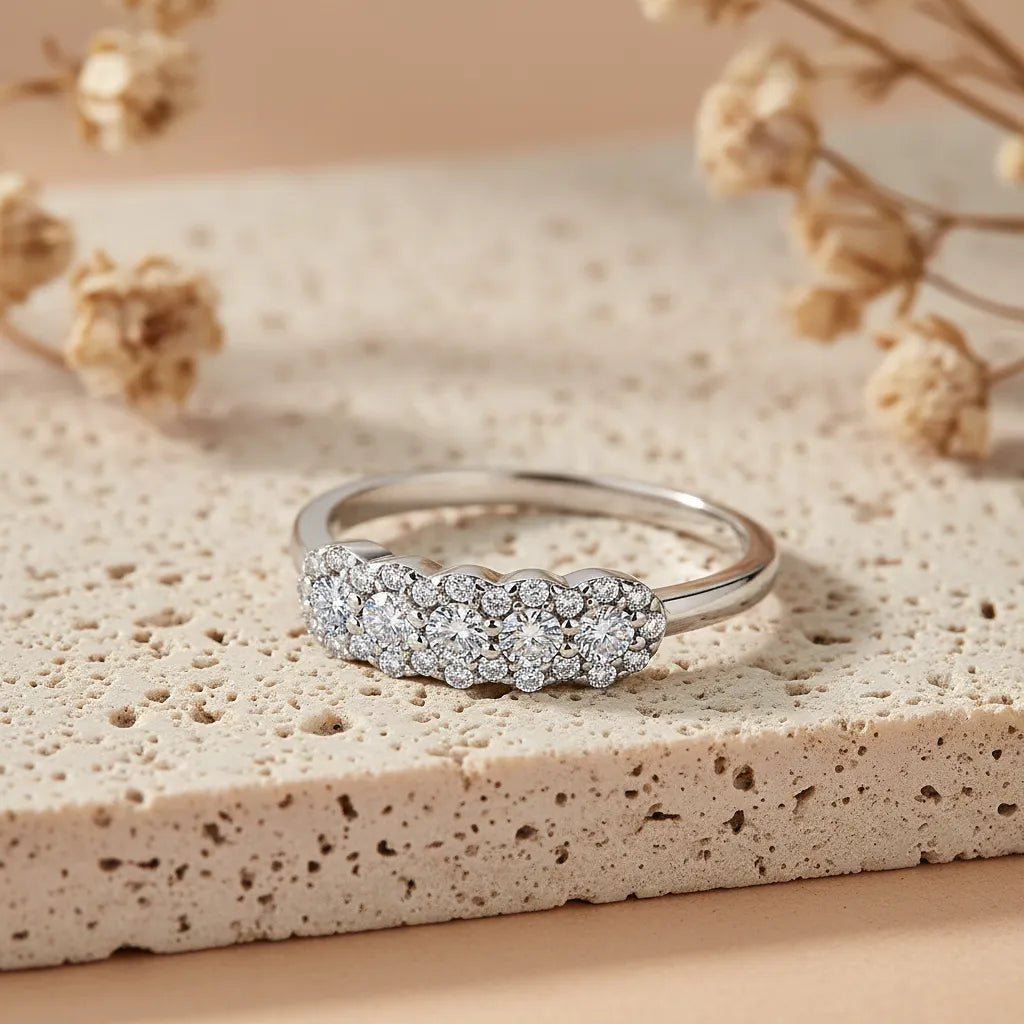 "Lea" Moissanite Ring