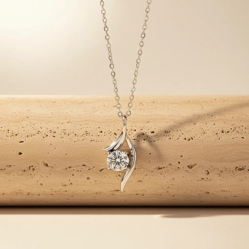"Lumi" Moissanite Pendant Necklace