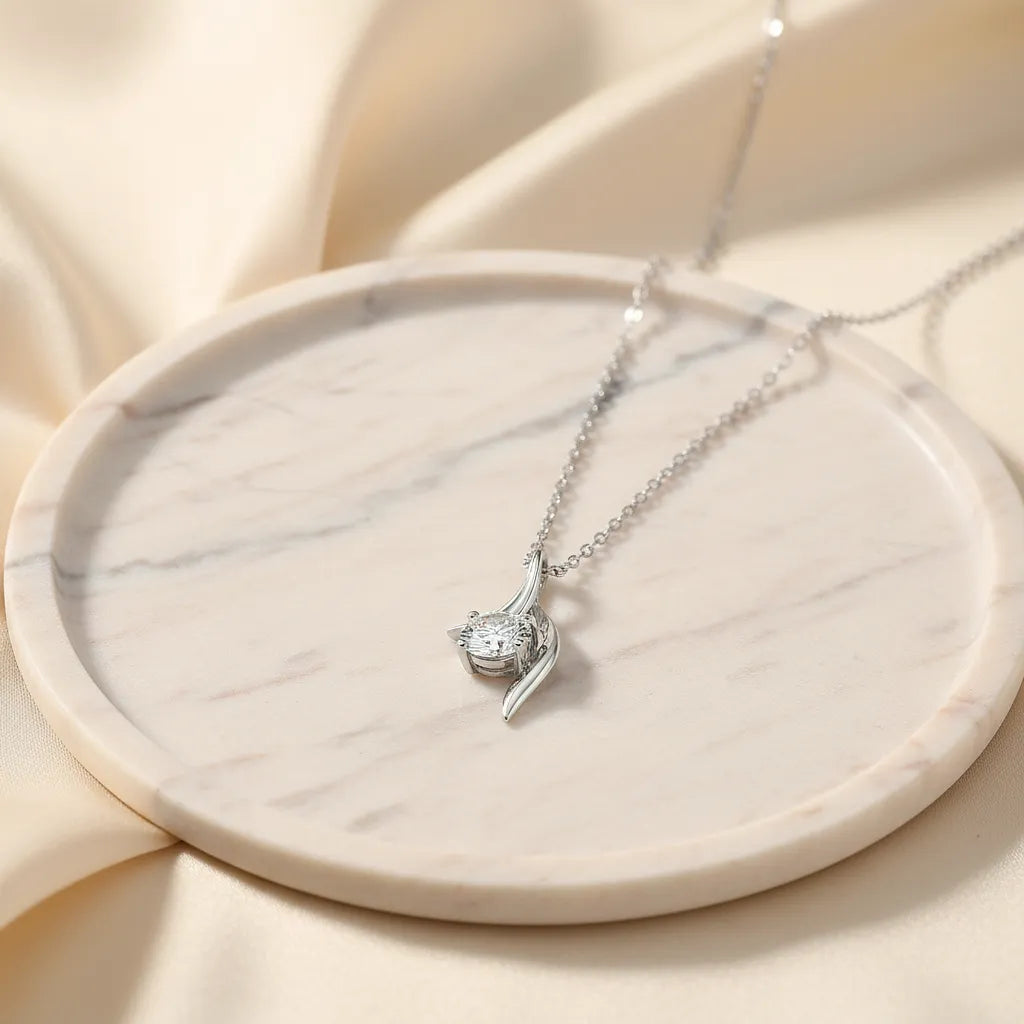 "Lumi" Moissanite Pendant Necklace