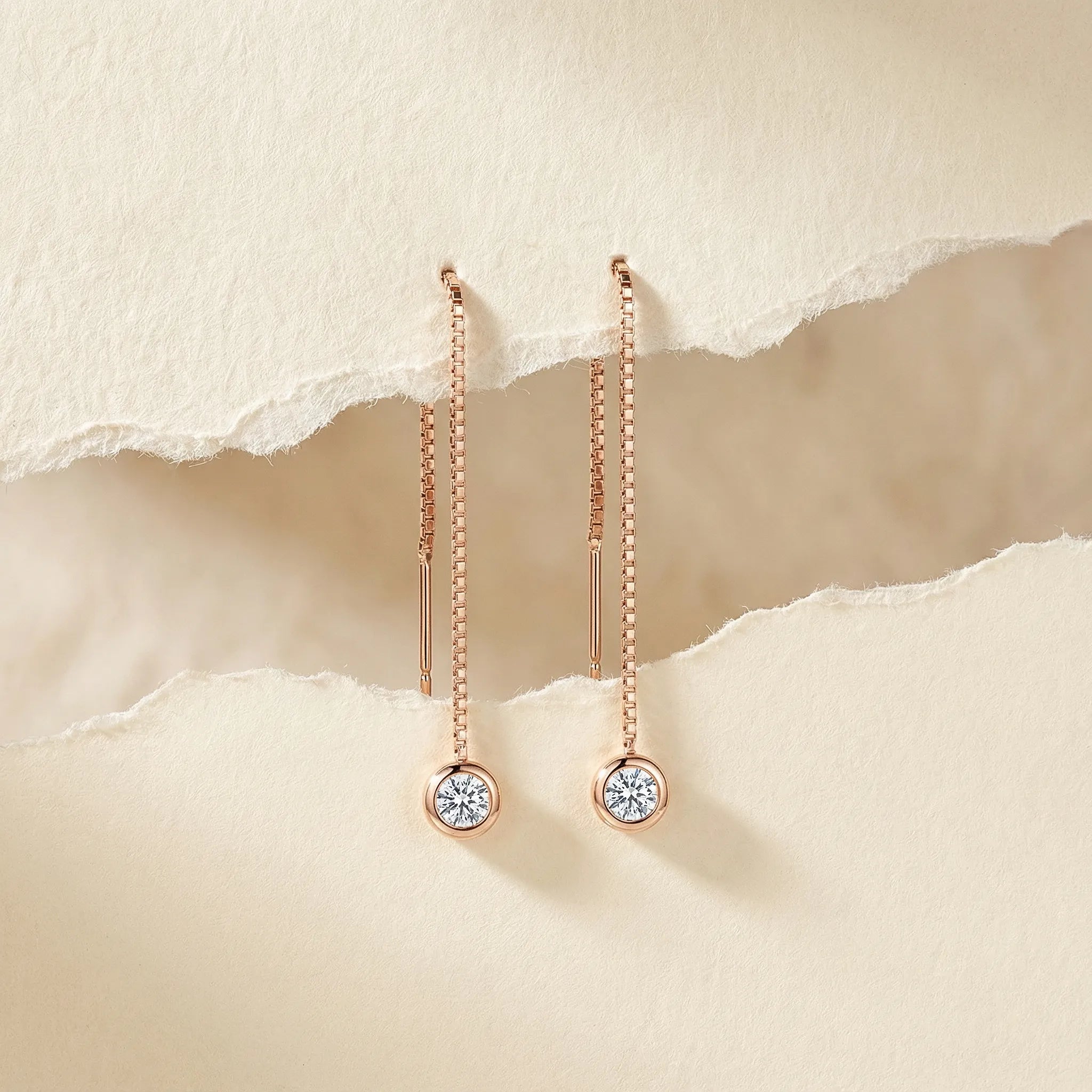 "Marika" Moissanite Drop Earrings