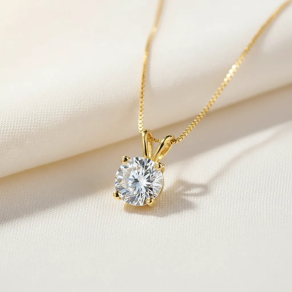"Marissa" Moissanite Pendant Necklace