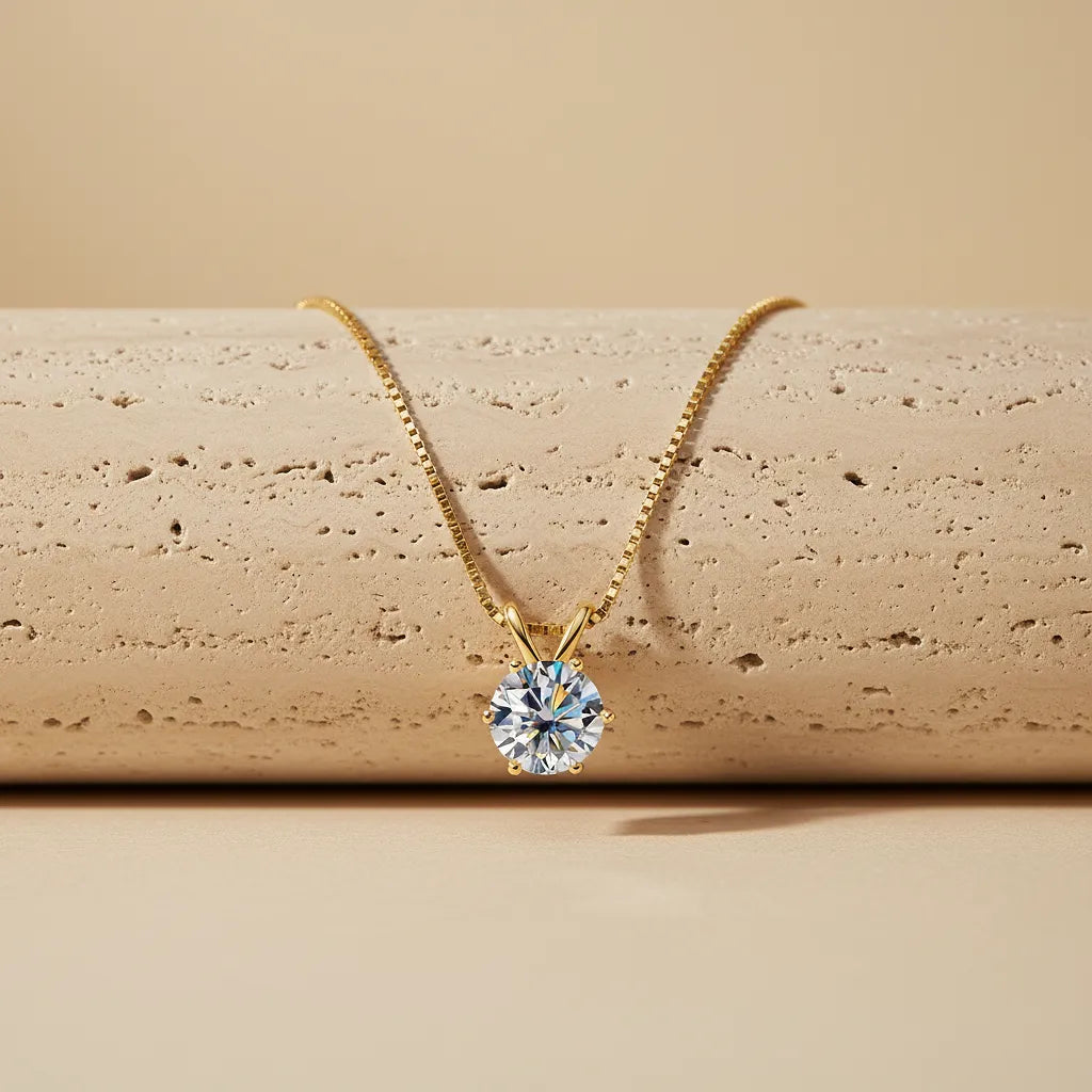"Marissa" Moissanite Pendant Necklace