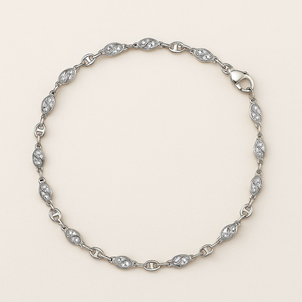 Marquise Leaf Anklet